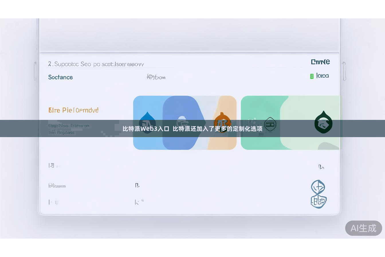 比特派Web3入口  比特派还加入了更多的定制化选项